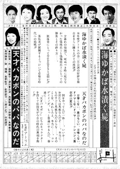 「天才バカボンのパパなのだ」チラシ裏
