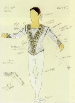 「くるみ割り人形」Prince2衣装デザイン画