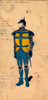 「ひばり」衛兵衣装デザイン画