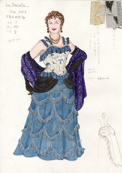 「椿姫」デザイン画
