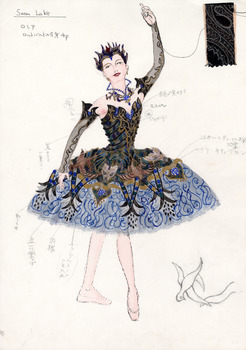 「白鳥の湖」デザイン画
