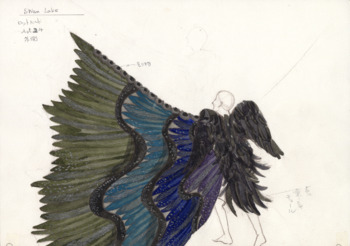 「白鳥の湖」デザイン画
