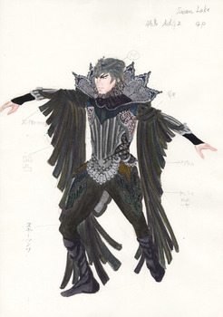 「白鳥の湖」デザイン画