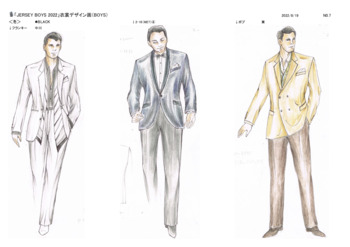 「JERSEY BOYS」2022 デザイン画