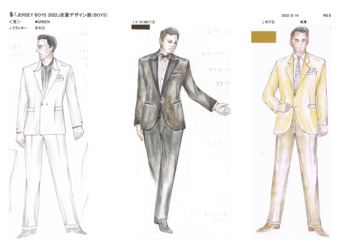 「JERSEY BOYS」2022 デザイン画
