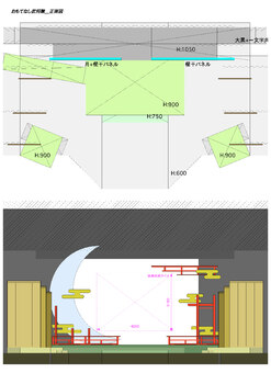 「絆」平面図/正面図