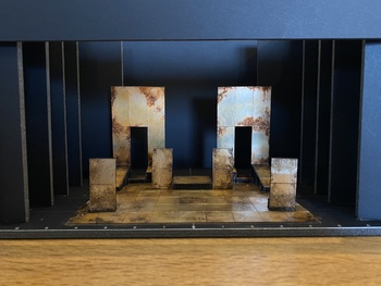 「ランボルギーニに乗って」模型写真