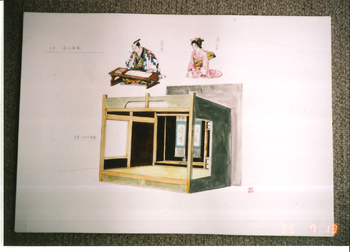 名古屋城菊人形展「尾張宗春と将軍吉宗」5景デザイン画