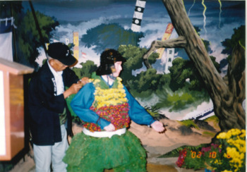 名古屋城菊人形展「前田利家とまつ」飾り写真