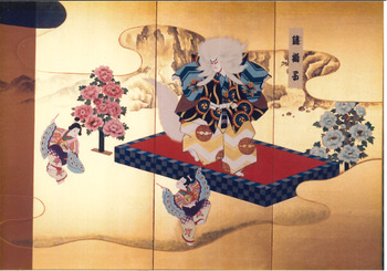 屏風絵 実物写真