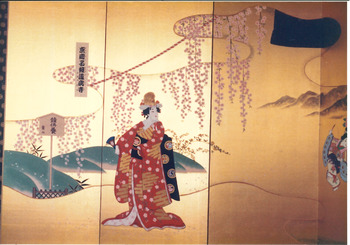 屏風絵 実物写真
