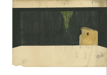 「麦と兵隊」6景 舞台装置図