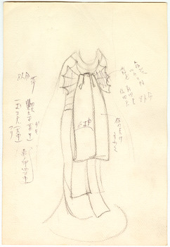 「海神別荘」衣装スケッチ