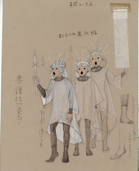 「死の都」コーラス子供衣装デザイン画